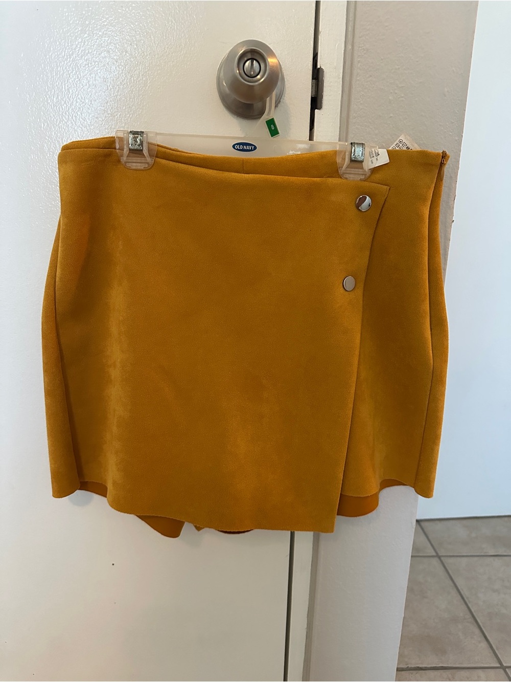 Zara Ochre Wrap Mini Skort